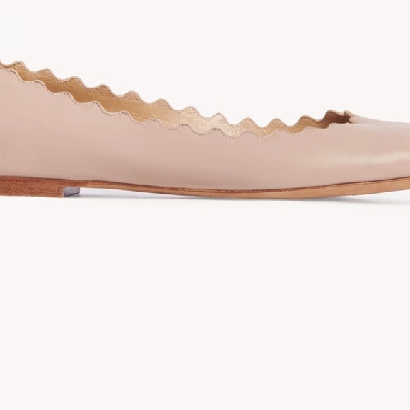 CHLOE
Lauren Scalloped Leather Ballet Flats - Picture 3 of 14
